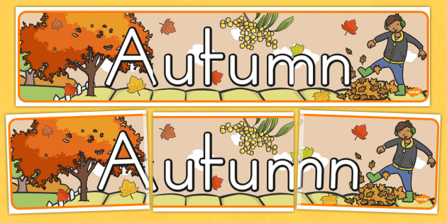 Free Autumn Display Banner Teacher Made
