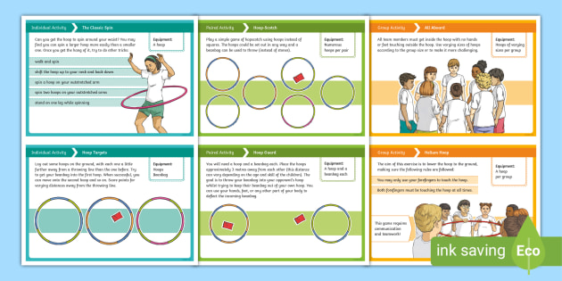 Hoop Games and Activities Activity Pack