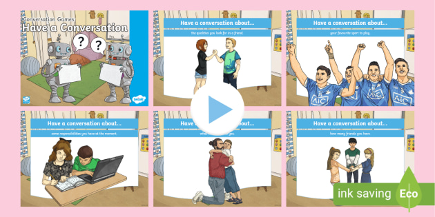 Conversation Game: Have a Conversation PowerPoint