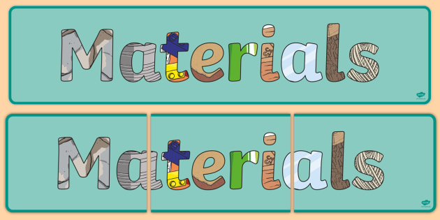 Free Materials Display Banner Teacher Made