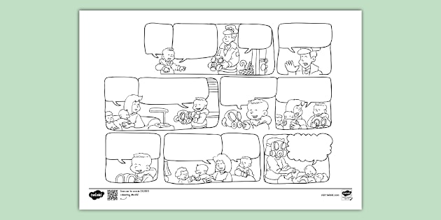 Comic Strip Coloring Pages Free Coloring Pages Printable Pictures To