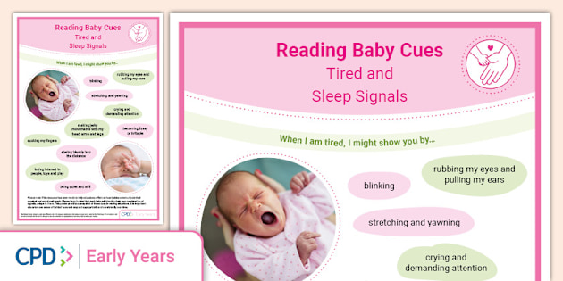 Reading Baby Cues: Tired and Sleep Signals (Poster)