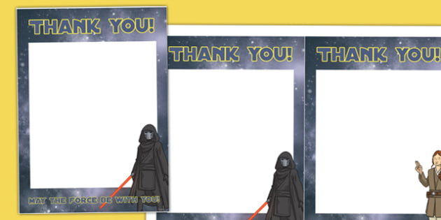 Space Wars Party Thank You Notes