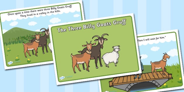 The Three Billy Goats Gruff Story - Three Billy Goats Gruff