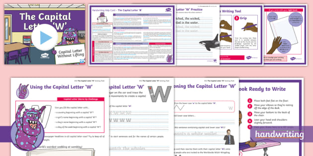 Twinkl Handwriting: The Capital Letter 'W' KS2 Activity Pack