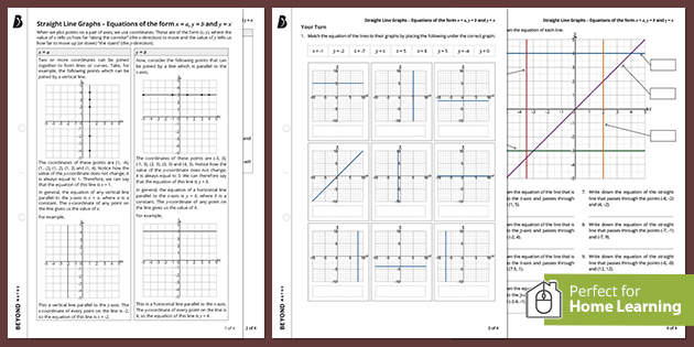 Straight Line Graphs Questions Ks3 Maths Beyond