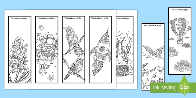 printable bookmarks to colour in mindfulness