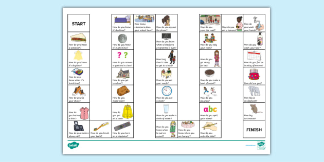 How…? Questions Board Game  ESL Resources (teacher made)