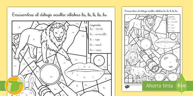 Lectoescritura FICHAS PARA SÍLABAS LA LE LI LO LU