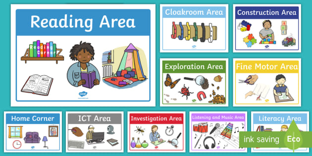 👉 Classroom Area Signs Pack Teacher Made