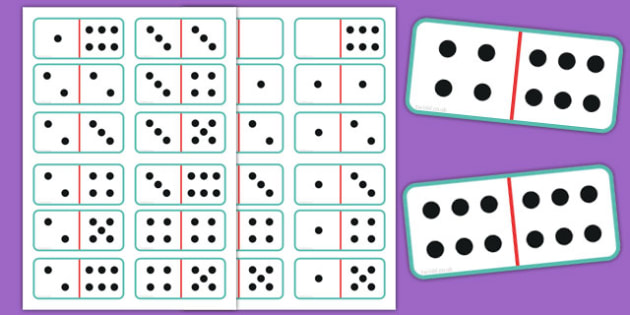 Dominoes with Dots Game (teacher made)