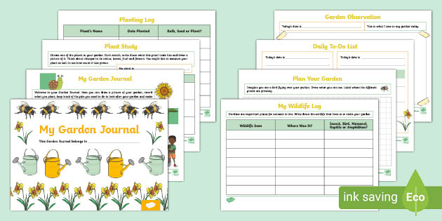 How to Use a Garden Journal with Kids (teacher made)