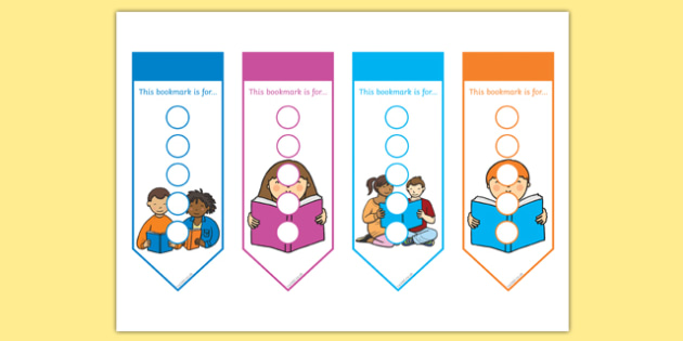 FREE! - Literacy Themed Sticker Reward Bookmarks 15mm