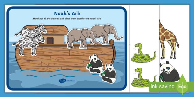 👉 Noah's Ark Matching Activity (teacher made) - Twinkl