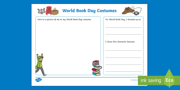 world book day costumes worksheet teacher made
