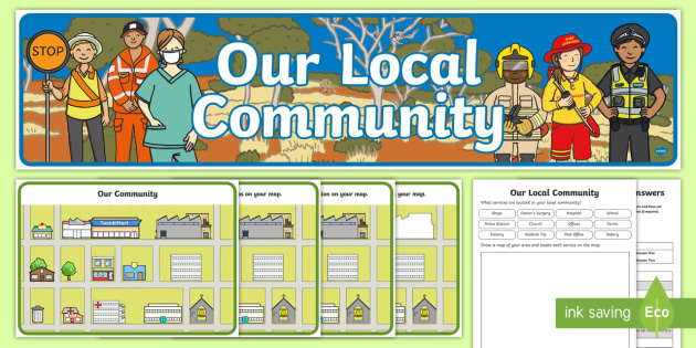 Locations And Activities Our Local Community Lesson Pack