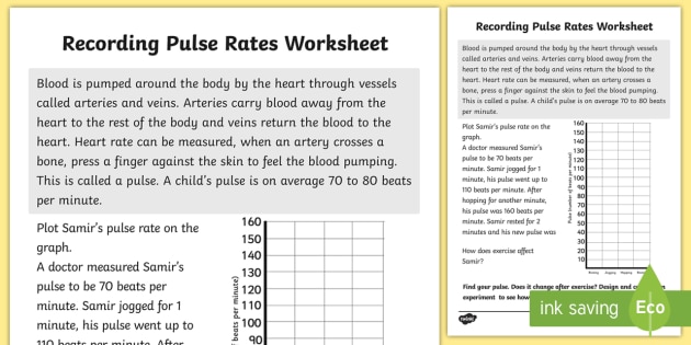 Pulse Rate Chart For Kids