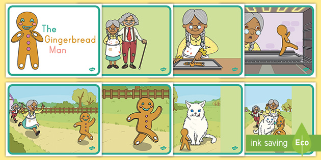 The Gingerbread Man Story Cards teacher Made 