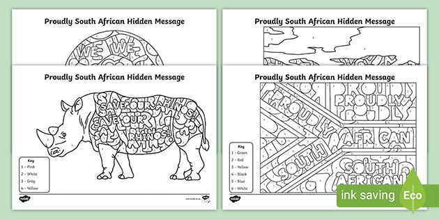 FREE Heritage Day Pictures To Colour For School South African