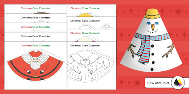 christmas-cone-decorations-art-twinkl-usa for Free Printable Paper Cone Christmas Decorations Christmas Cone Decorations | Art | Twinkl USA for Free Printable Paper Cone Christmas Decorations