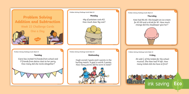 Week 22 – Version 2 - Problem Solving Challenge Cards