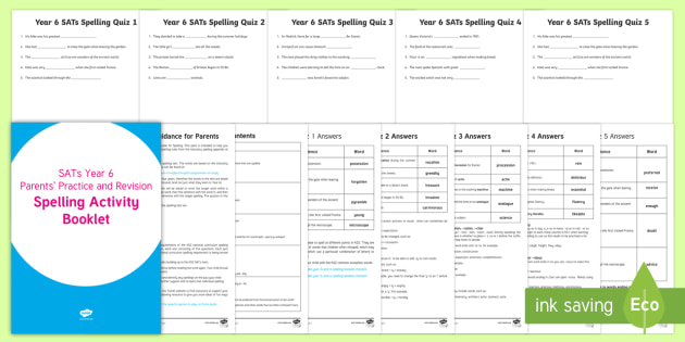 parents ks2 spelling words for sats revision and quiz