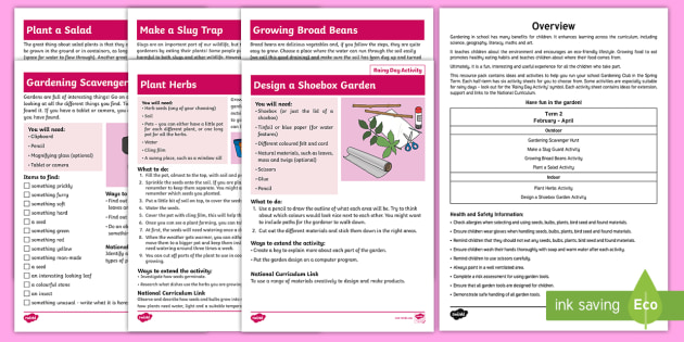 Gardening Club Spring 2 Activity Pack (teacher made)