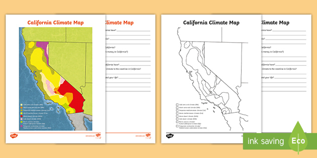 California Climate Map Activity