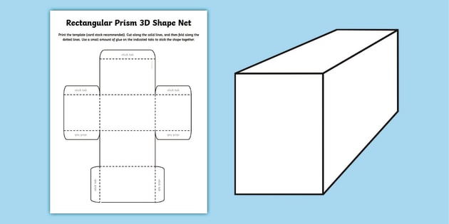 rectangular prism nets for geometry