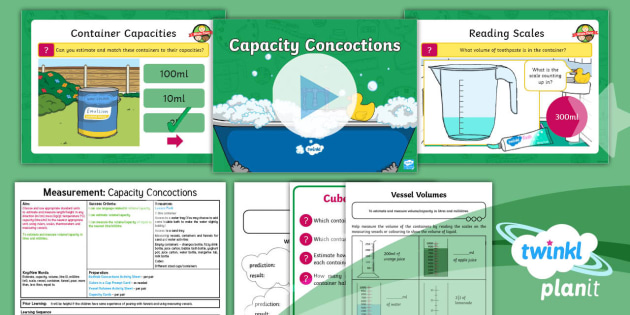 Measuring with Litres and Mililitres Lesson Plan - Year 2 Maths