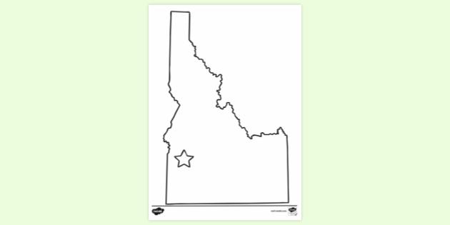 FREE! - Idaho State Colouring Page | Colouring Sheets