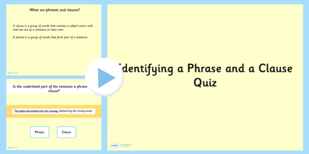 identifying-phrases-and-clauses-language-conventions-grammar-powerpoint-quiz