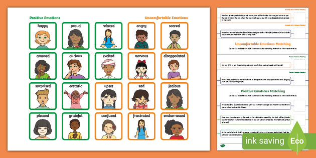 eal feelings and emotions worksheet pdf primary inclusion