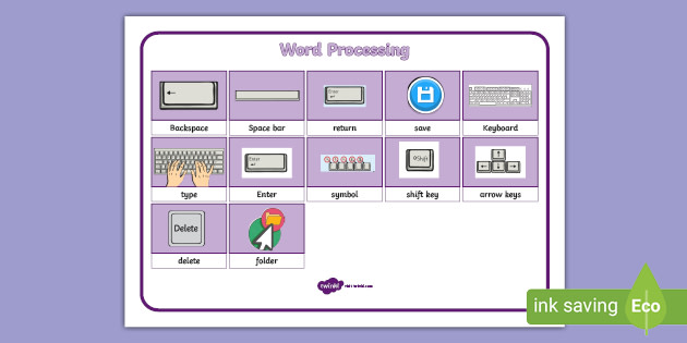 Word Processing Skills Word Mat (teacher Made)