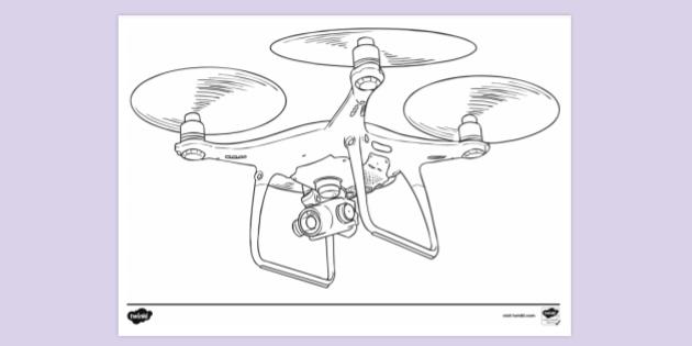 32++ Drone Coloring Page Free Download