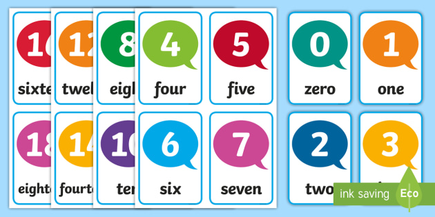 Number Cards 1-20  Printable numbers, Large printable numbers, Printable  calendar numbers