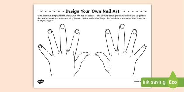 Design Your Own Nail Art Activity (teacher made) - Twinkl