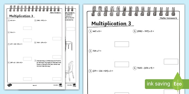 my homework lesson 3 multiplication as comparison