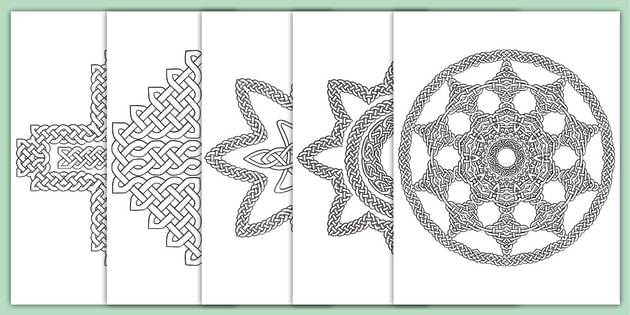 Printable Celtic Knot Coloring Pages for Kids - Twinkl USA