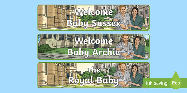 Ks2 The Royal Baby 2019 Display Banner Resource Pack