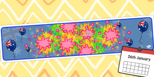 Australia Day Editable Display Banner For Publisher Australia