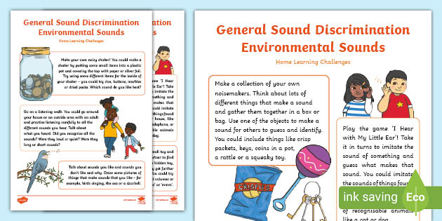 Phase 1: Environmental Sounds Home Learning Challenges FS2