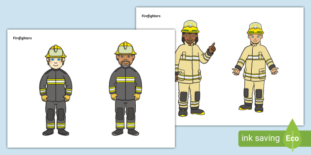 Firefighter Stick Puppets (teacher made)