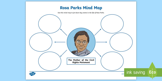 FREE! - Rosa Parks Mind Map Worksheet / Worksheet - Twinkl