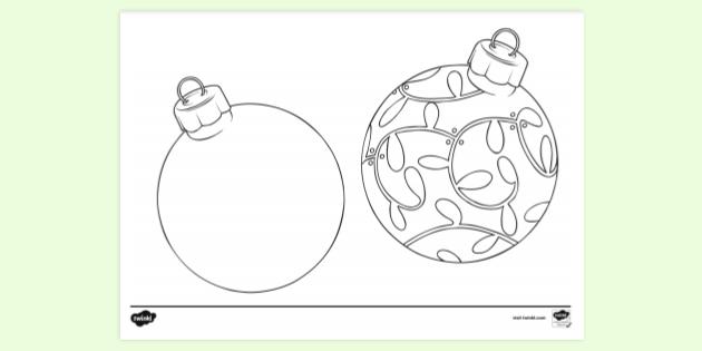 Christmas Ball, Christmas Decoration, Christmas ornament outline vector  illustration Stock Vector | Adobe Stock