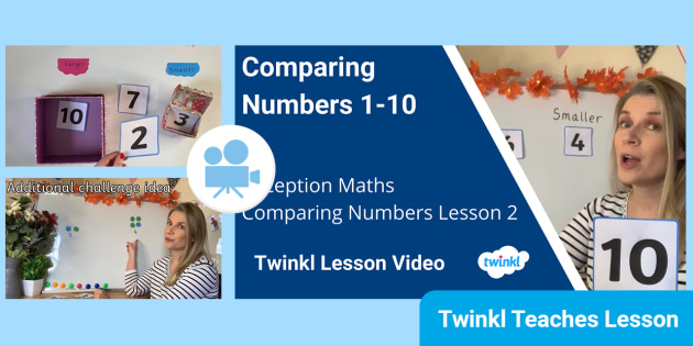 FREE! - 👉 Early Years Maths: Comparing Numbers Video Lesson 2