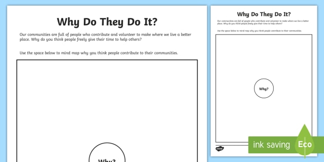 Why Do They Do It? Worksheet