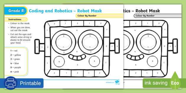 Foundation Phase Robotics and Coding - Robotics: Robot Mask (CAPS Aligned)
