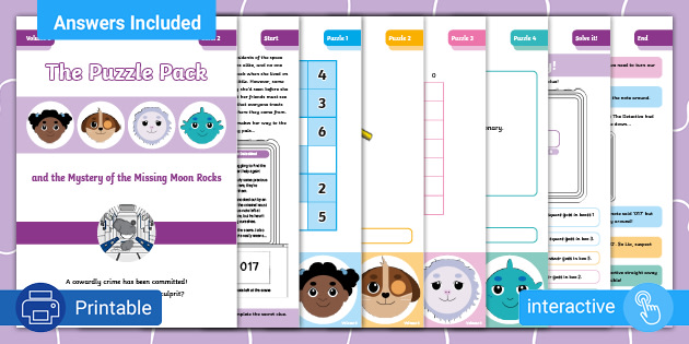 Puzzle Pack Volume 5 Logic Puzzles For Kids Twinkl