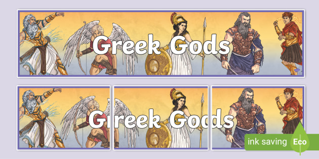 FREE! - Ancient Greek Gods Display Banner (teacher made)